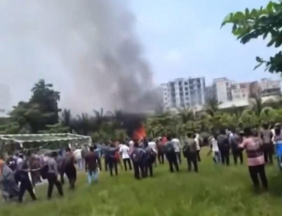 Bangladesh Jet Crash Kills at Least 19 as the China-made F-7 Collapsed on School Building