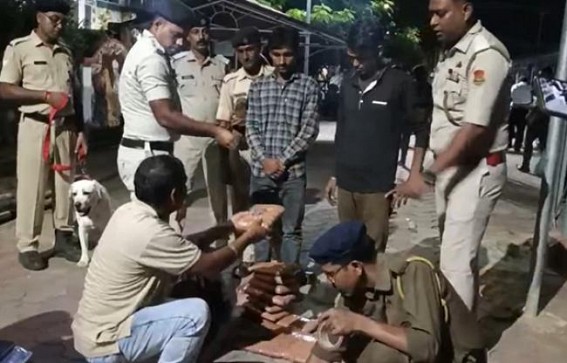 Man Arrested with 10 KG Ganja from Agartala Railway Station