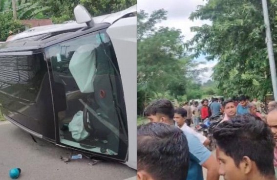 Two Vehicles Collide in Kakrabon, One Overturns, 3 Injured