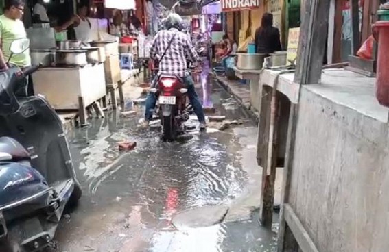 Battala Market Turns into a Nightmare due to Stagnant Water
