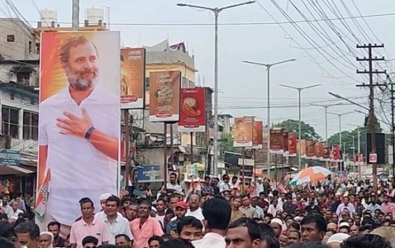 Thousands Gather in Kailashahar for Congress Rally, MLA Birjit Sinha Slams Government