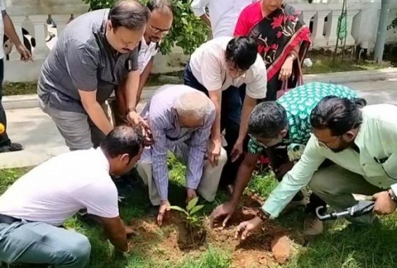 Agartala Press Club Plants Trees, Urges Public to Follow Suit