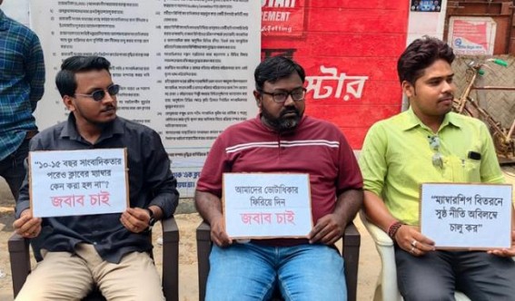 Amid protests by journalists seeking voting rights, Agartala press club gets new committee for next 2-Years : First Woman Vice President assures to distribute press cards among deprived journalists 