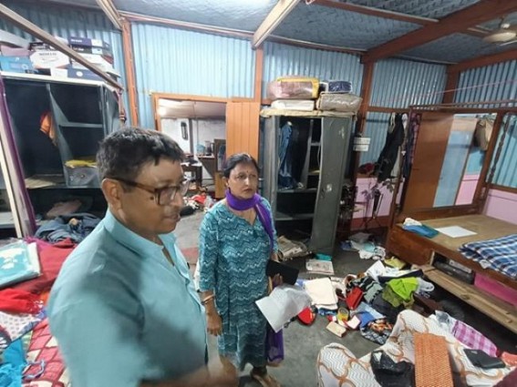 Amid Storms, thieves looted a house at Agartala Office Lane