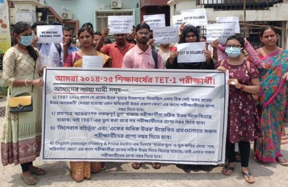 2025 TET-I Exam Candidates met TRBT Chairman demanding STARS against Wrong & Confusing Questions