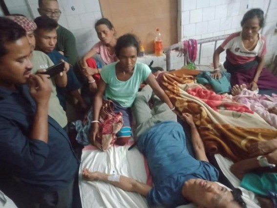Clash between IPFT and Tipra Motha in Gandachera over MNREGA works