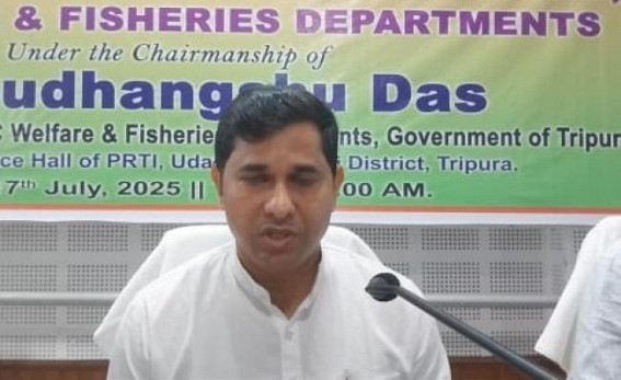 Fishery Minister Reviews Projects in Gomati District 