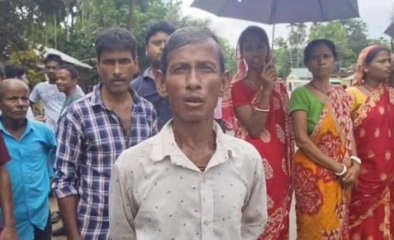 Citizens Block Road Demanding Drinking Water in Kailashahar