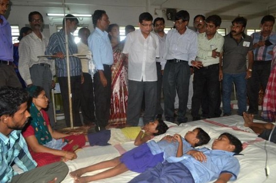 Food poisoning incident at Bishalgarh Noyapara S.B. school led to the suspension and transfer