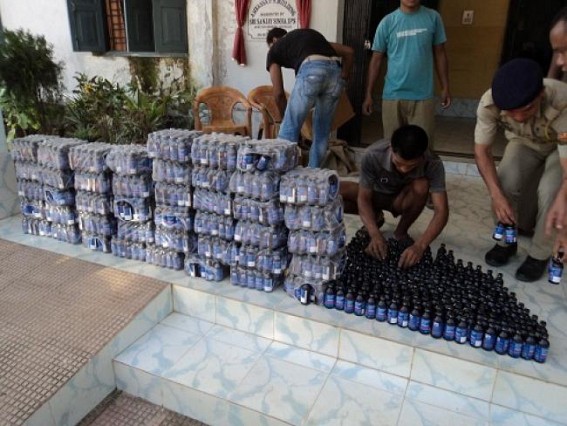 Police seizes 1275 bottles phensidyl in Ambassa