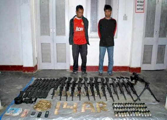  Huge amount of illegal arms recovered from Tripura during last three consecutive years
