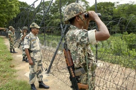 Smugglers threatens BSF at Panisagar