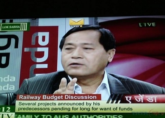 Jiten shines in national debate on Railway budget in Lok Sabha