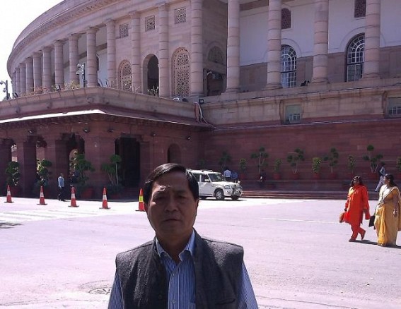 Lok Sabha zero hour : Tripura MP Jiten Chaudhury raises pathetic condition of National Highway 44, demands  action from Central Govt