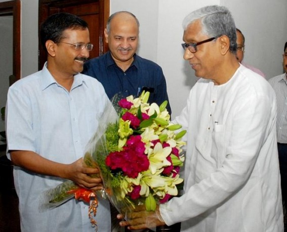 Tripura CM meets Delhi CM Kejriwal