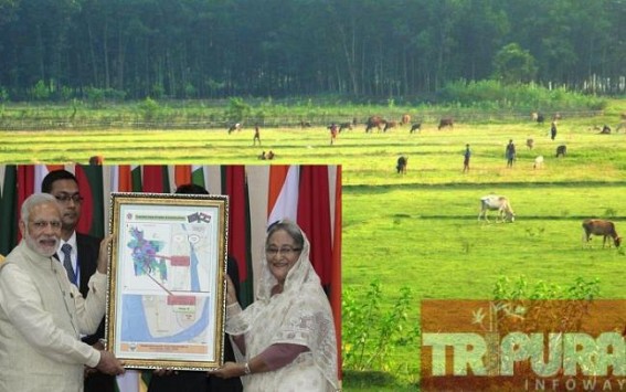 Manik's Tripura Ministers kept quiet during earlier Indo-Bangla land demarcation: Badal demands re-demarcation after LBA ; 'India-Bangladesh enclaves agreement a model for the world', says Hasina in UN