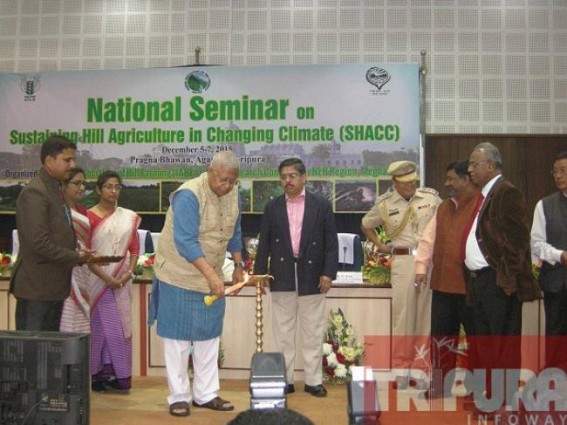 National Seminar on Sustaining Hill Agriculture in Changing Climate held at Agartala