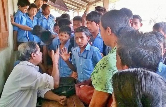 Village-Schools are deprived off basic needs: Students are on Strike