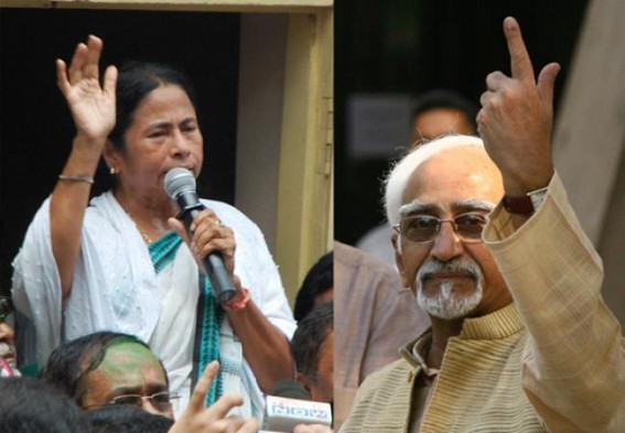 Saradha scam probe: Trinamool MPs meet Hamid Ansari : Mamata's last ditch effort to stall CBI investigation draws blank