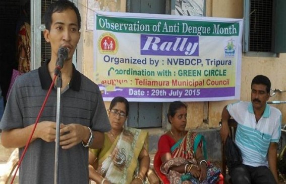 Anti Dengue Month Program observed at Teliamura  Mincipual Council