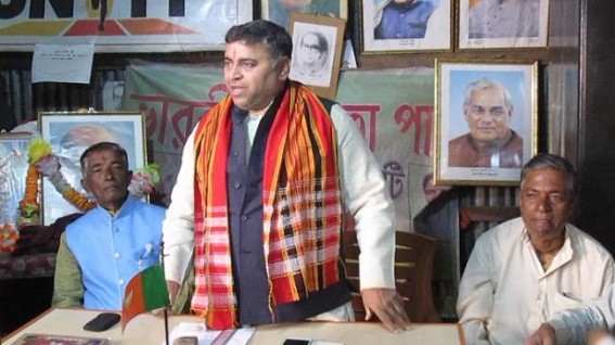 BJP State observer Sunil Deodar visits South Tripura today: Deodar leads BJP to gear up ahead of ADC poll; â€œThe mirror of ADC election will reflect the success of BJP in 2018 assembly pollâ€, Deodar said