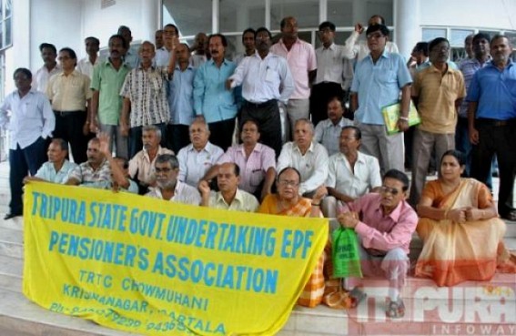 EPF pensioners association staged protest