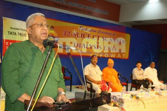 Tripura governor takes 'diksha' from Ramakrishna Mission
