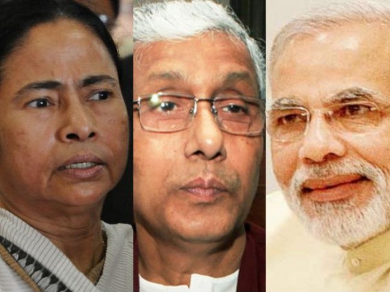 Mamata follows Modi's vision, beats opposition CPI-M to woo investors at the Bengal Global Summit : Tripura's economy, industrial growth bites dust under the rule of Manik Sarkar