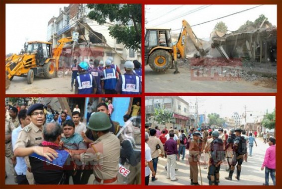 Tripuraâ€™s 1st Flyover land acquisition leads to street battles : Section 144 imposed in Agartala after AMC began eviction drive, large number of TSR,  Police deployed : State Govtâ€™s poor planning cripples public life