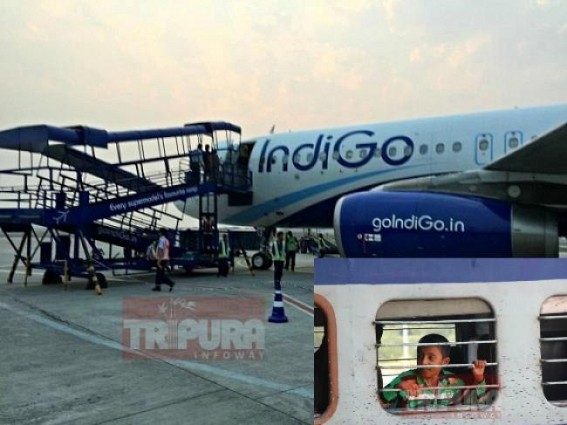 Tripura expecting a relief from high flight fare as demand raised for train tickets 