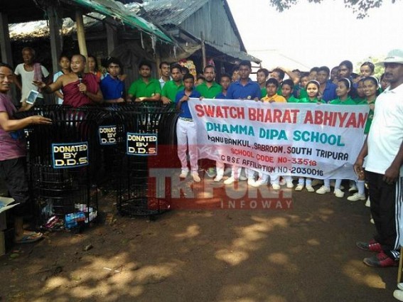 Modi's Swachh Bharat drive limits to school students in Tripura : Municipal corporations in slumber