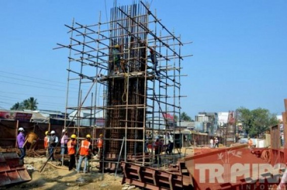 Tripuraâ€™s first flyover: Construction of the first pier at Battala is completed, Flyover project head talks to TIWN 