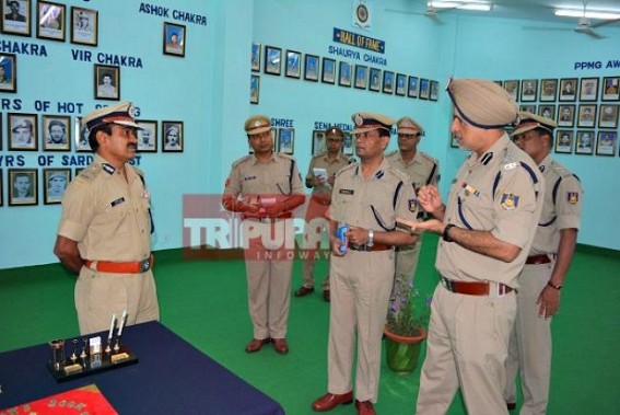 IGP visits GC, CRPF Agartala, inspects the administrative & operational aspects of CRPF