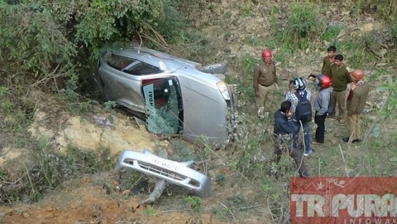 Terrible car accident at Kalyanpur: 1 injured