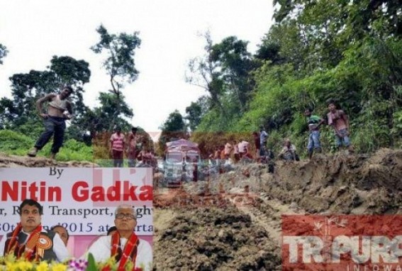 Government to award 25,000 km of national highways in 2016-17 : a ray of hope for Tripura's pathetic NH-44