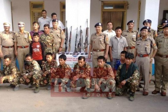 Fleeing Bangladeshi camp, six Tripura militants surrender