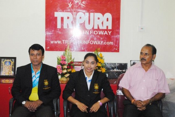 Dipa wins gold at Olympic test event