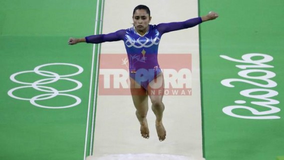 India's first woman Gymnast-Star Dipa narrowly misses medal in Olympic vault final : 'I am not disappointed as it was my first Olympic ! My next target is Tokyo 2020', says Dipa