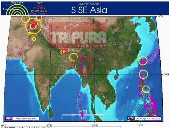 Massive tremor hits Tripura, NE States, Bangladesh, Myanmar : Tripura at high earthquake risk Massive tremor hits Tripura, NE States, Bangladesh, Myanmar : Tripura at high earthquake risk