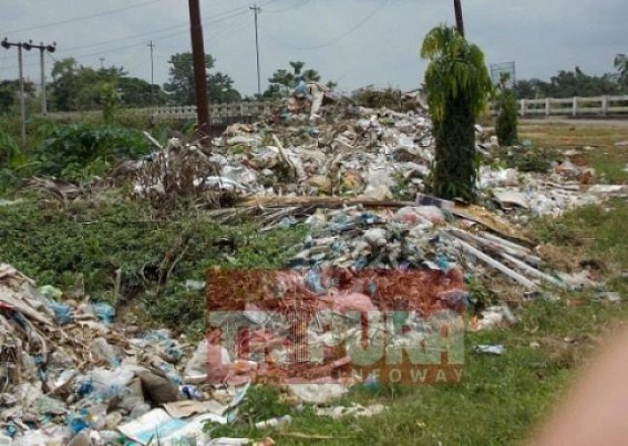 Garbage piles up on city roads