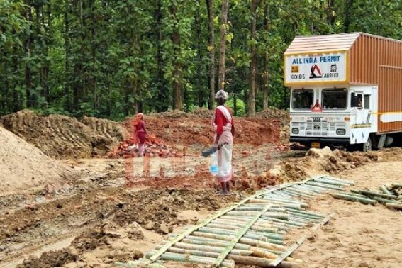 Highway limping back to its normalcy: 'Bamboo technique' repairing system worked well for renovation of highway, NEC, NH8(44) both are giving passage to goods loaded truck to enter the state, crisis likely to meet an end, Silchar EE talks to TIWN 