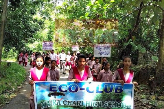 Students organized Environmental Activity at Sabroom 