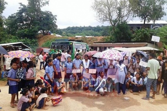 Teacher shortage hits School-Education system : Students staged road blockade 