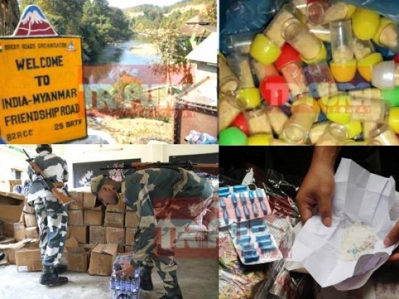 Drugs, Mafia-Raj hit NE Tripura : Unsealed 158 KM border, Police negligence turned the State as Narcotic-hub, den for mafias & smugglers 