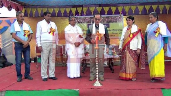 Tapan Chakraborty inaugurates small Industry at Kailashahar 