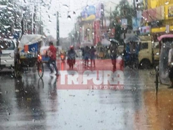 Incessant rain, thunder hit Tripura and other NE States