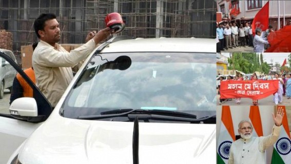 International Labour Day : CPI-M gives 'Lal-Selam' to working class, Modi removes 'Lal-Batti' from VIP cars