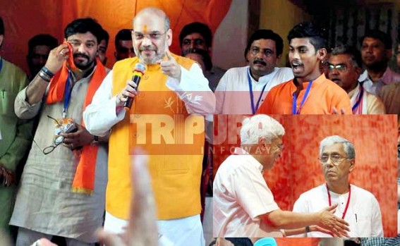 Tripura Election-battle kicks off : CPI-M calls Yechury, Karat to beat Amit Shah 