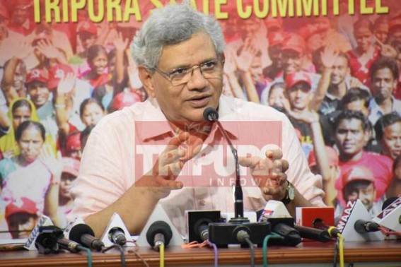 Modi government making shining India for rich, nothing for poor: Yechury