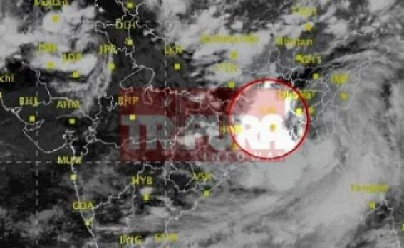 Cyclonic wave, rain hit NE Tripura : Weather Dept forecasted a continuous shower across Northeast for next few days